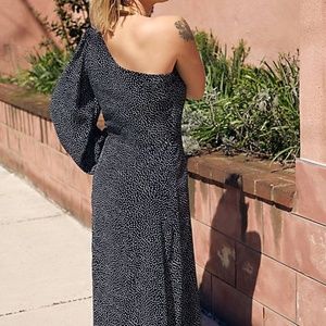 Free People Blake One Shoulder Maxi Dress